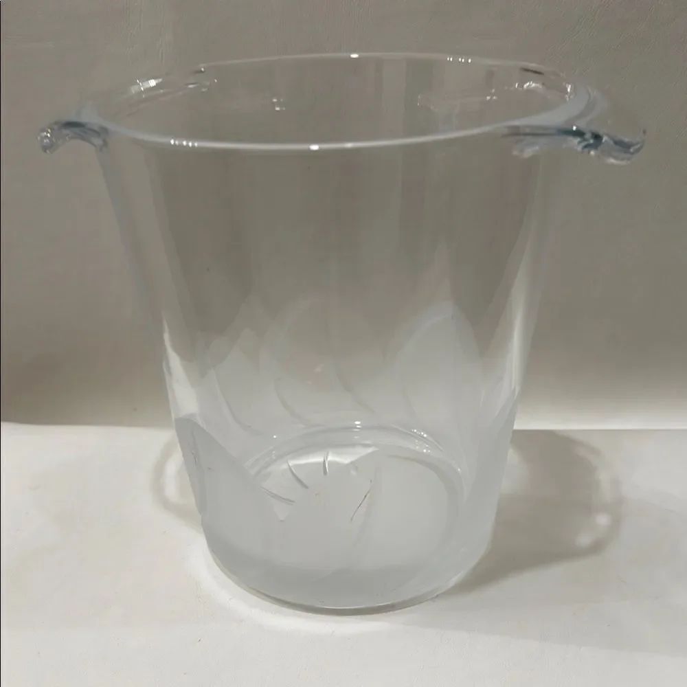 Florence Cristal D Arques Durand 24% Lead Frosted Champagne Wine Bucket Bar